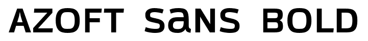 Azoft Sans Bold font